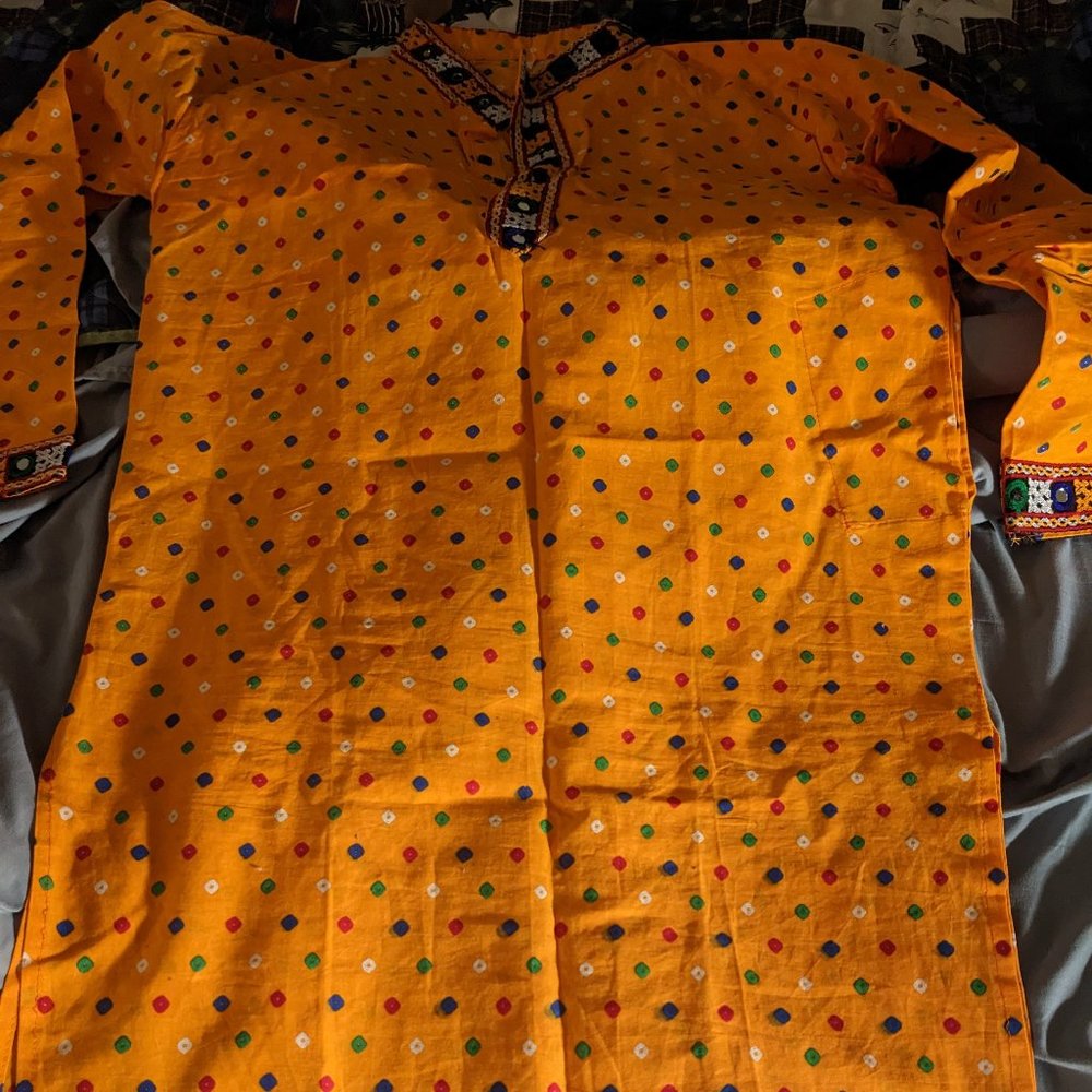 Traditional Gujarati Kurta for Navratri Garba